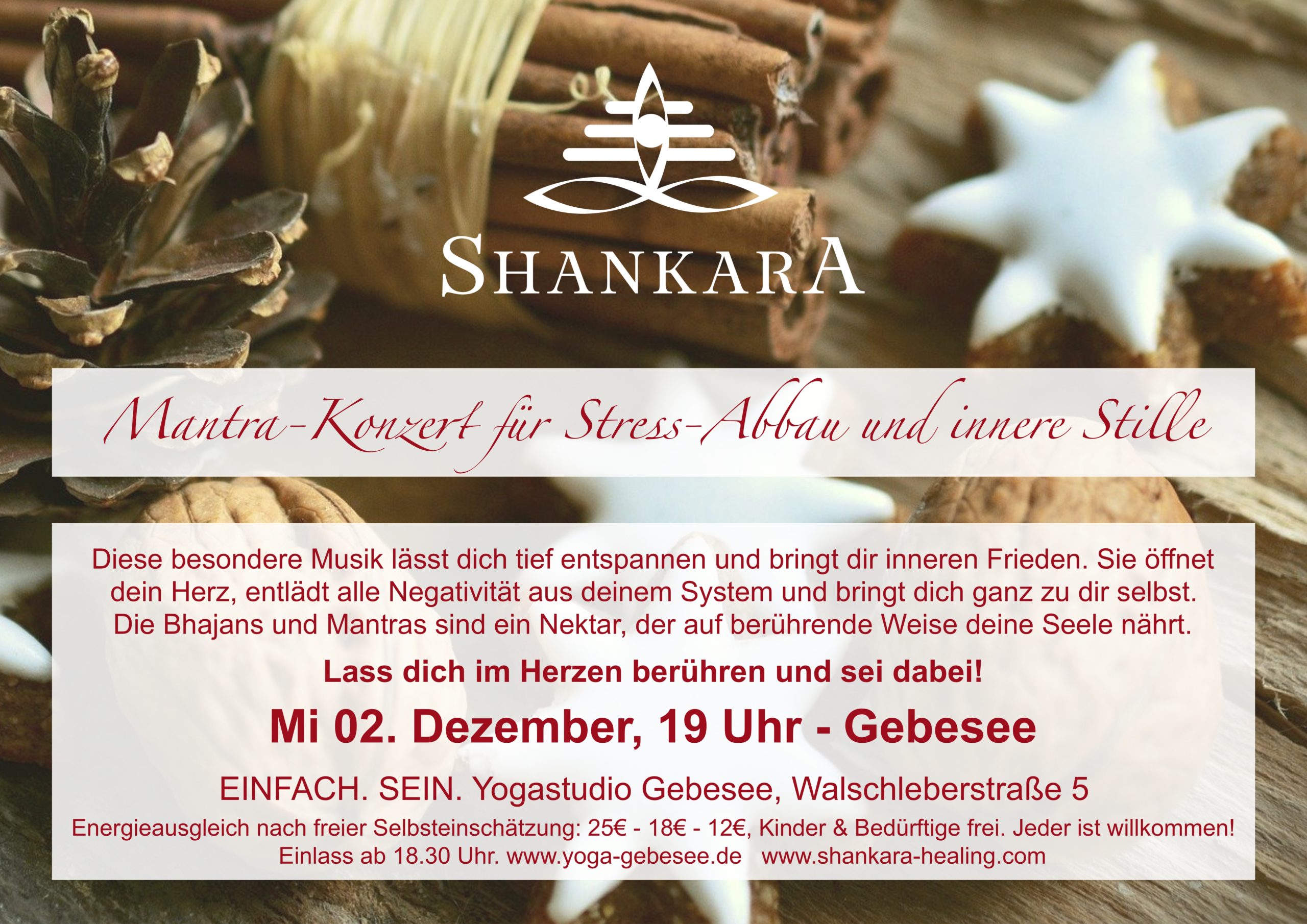 Mantra-Konzert für Angst-Abbau und innere Stille