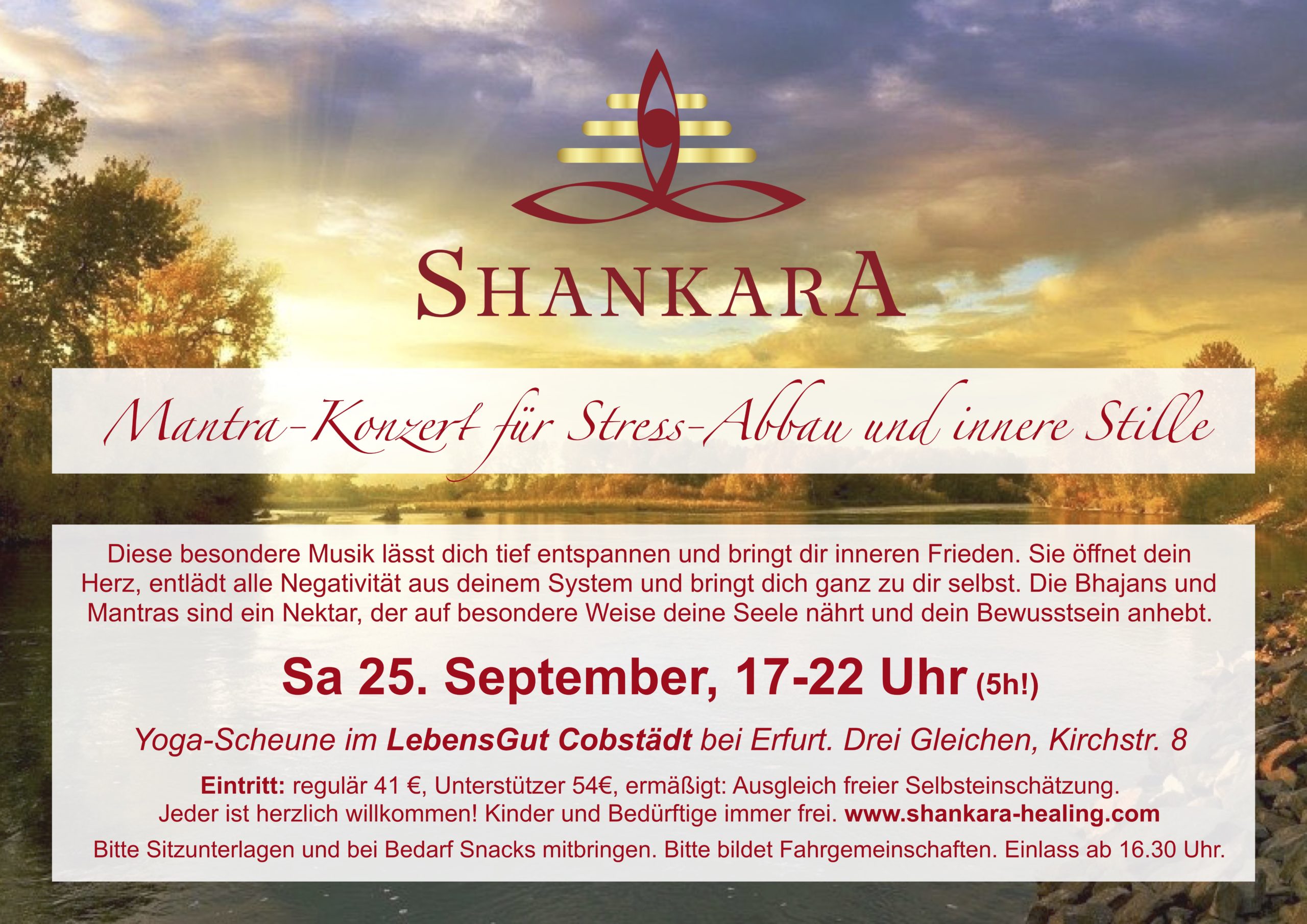5h! Mantra-Konzert für  Stress-Abbau und innere Stille